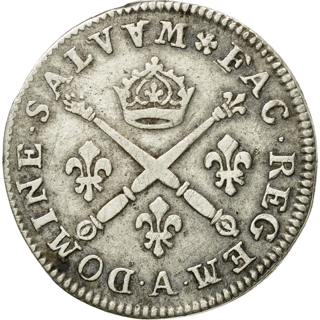 Coin, France, Louis XIV, 10 Sols aux insignes, 10 Sols-1/8 Ecu, 1704, Paris