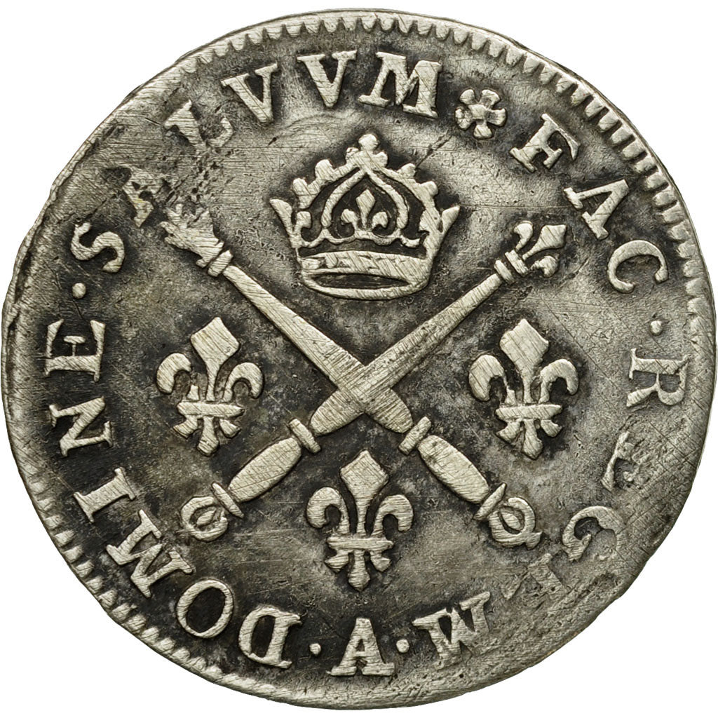 Moneta, Francia, Louis XIV, 10 Sols aux insignes, 10 Sols-1/8 Ecu, 1705, Paris