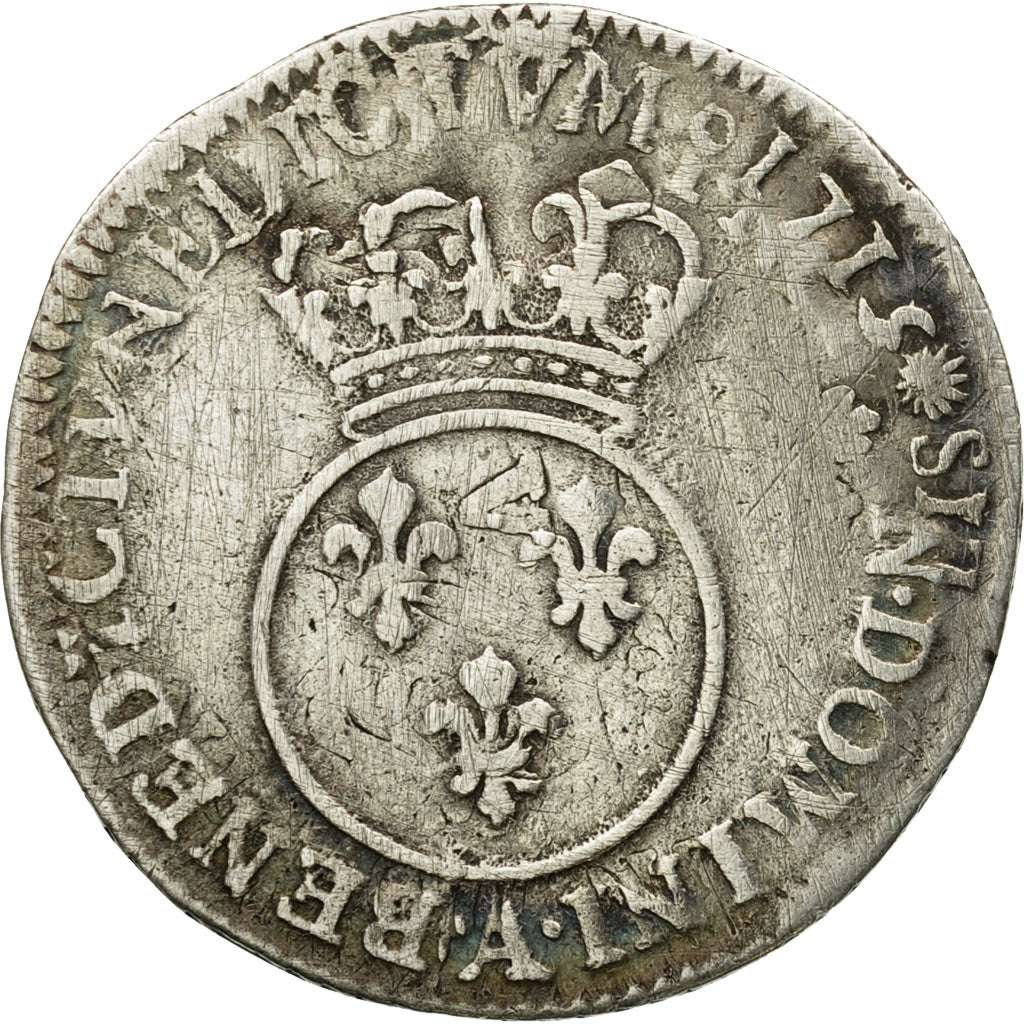 Coin, France, Louis XV, 1/10 Écu Vertugadin, 12 Sols, 1/10 ECU, 1716, Paris