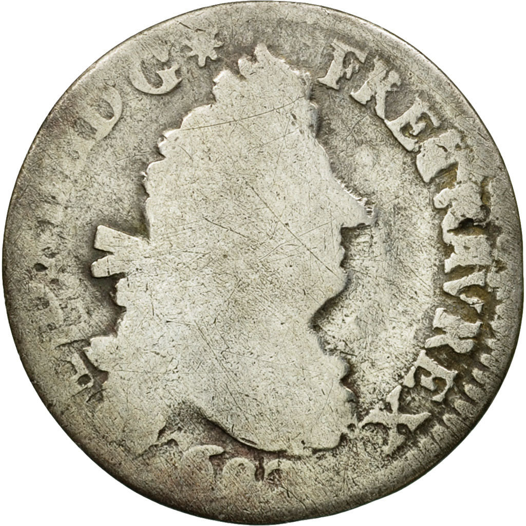 Coin, France, Louis XIV, 4 Sols aux 2 L, 4 Sols 2 Deniers, 1692, Paris
