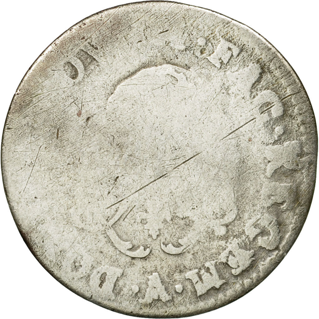 Coin, France, Louis XIV, 4 Sols aux 2 L, 4 Sols 2 Deniers, 1692, Paris
