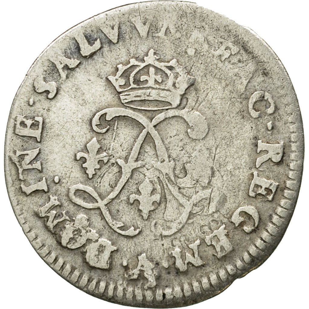 Coin, France, Louis XIV, 4 Sols aux 2 L, 4 Sols 2 Deniers, 1692, Paris
