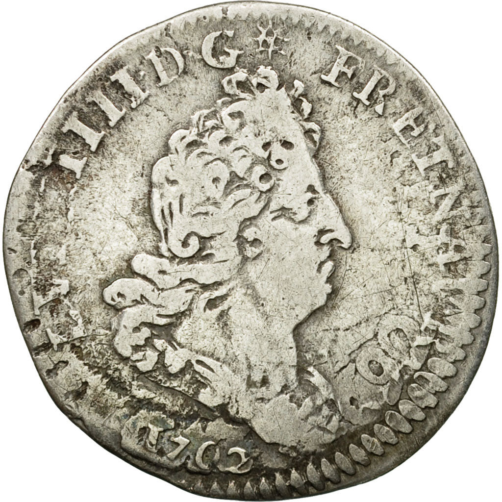 Coin, France, Louis XIV, 5 Sols aux insignes, 5 Sols, 1/16 ECU, 1702, Paris