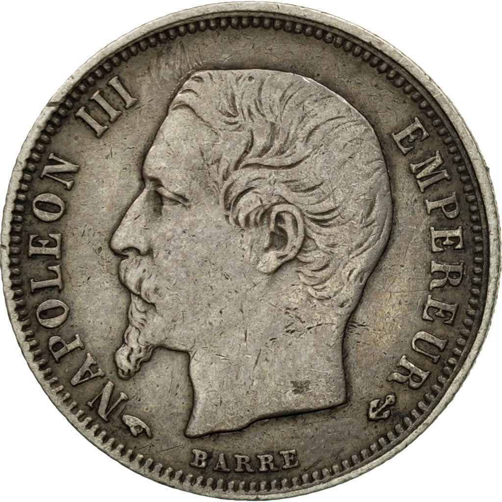 Moneta, Francja, Napoleon III, Napoléon III, 50 Centimes, 1860, Paris