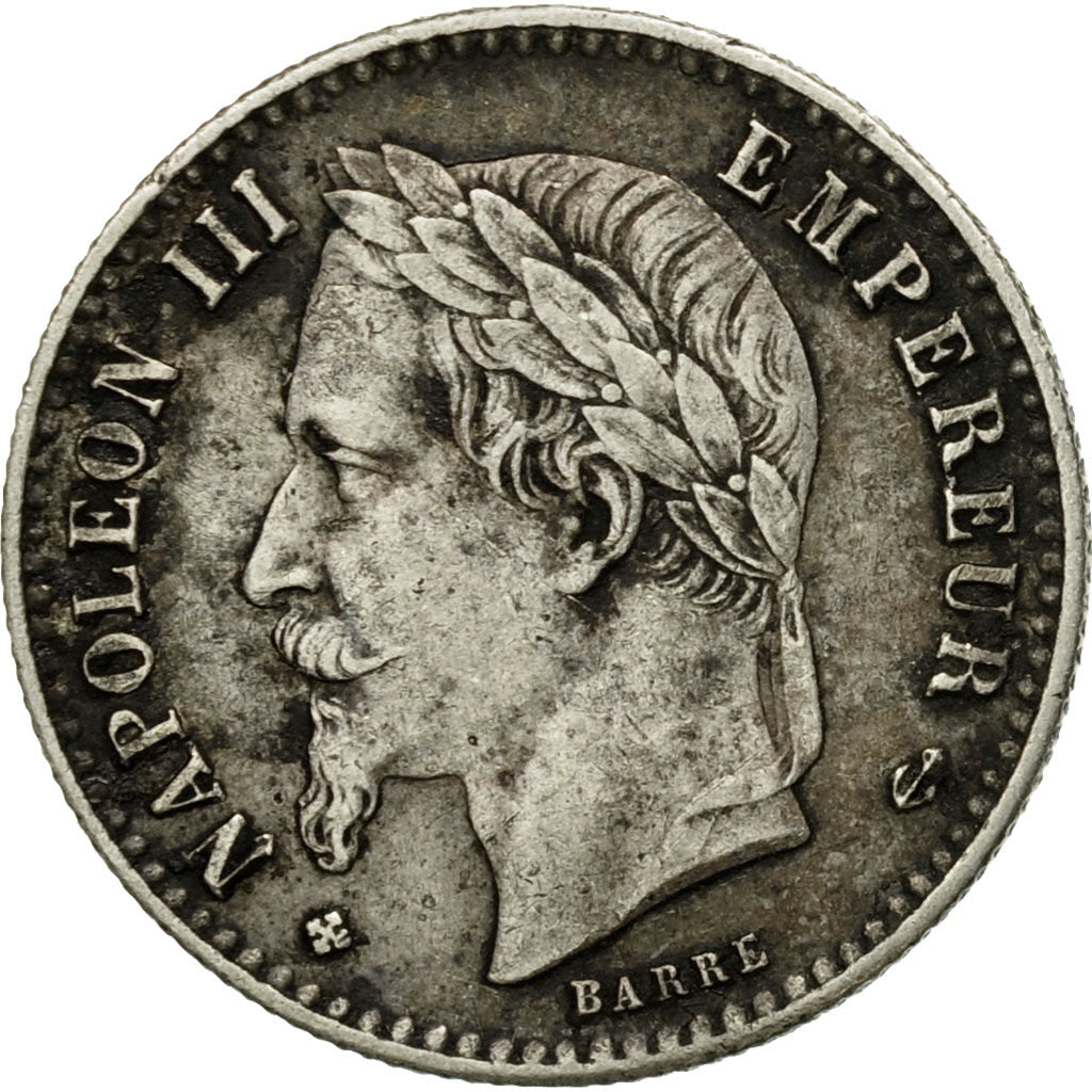 Moneta, Francia, Napoleon III, Napoléon III, 50 Centimes, 1867, Strasbourg