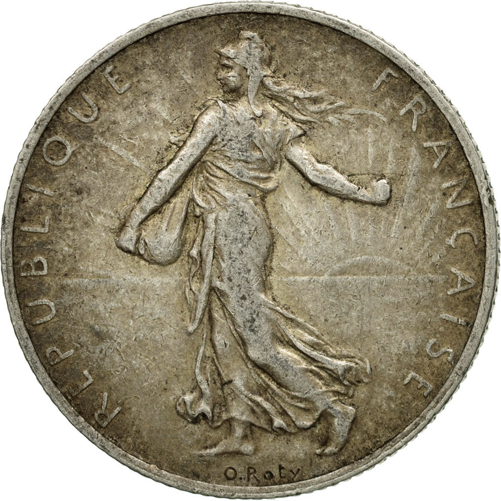 Monnaie, France, Semeuse, 2 Francs, 1909, Paris, TB+, Argent, Gadoury:532