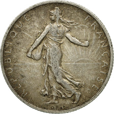Monnaie, France, Semeuse, 2 Francs, 1909, Paris, TB+, Argent, Gadoury:532