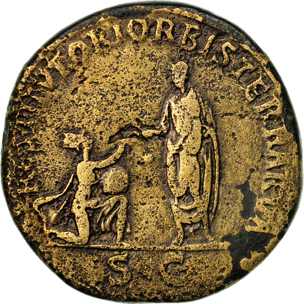 Coin, Hadrian, Sestertius, 119-120, Roma, VF(30-35), Copper, RIC:594