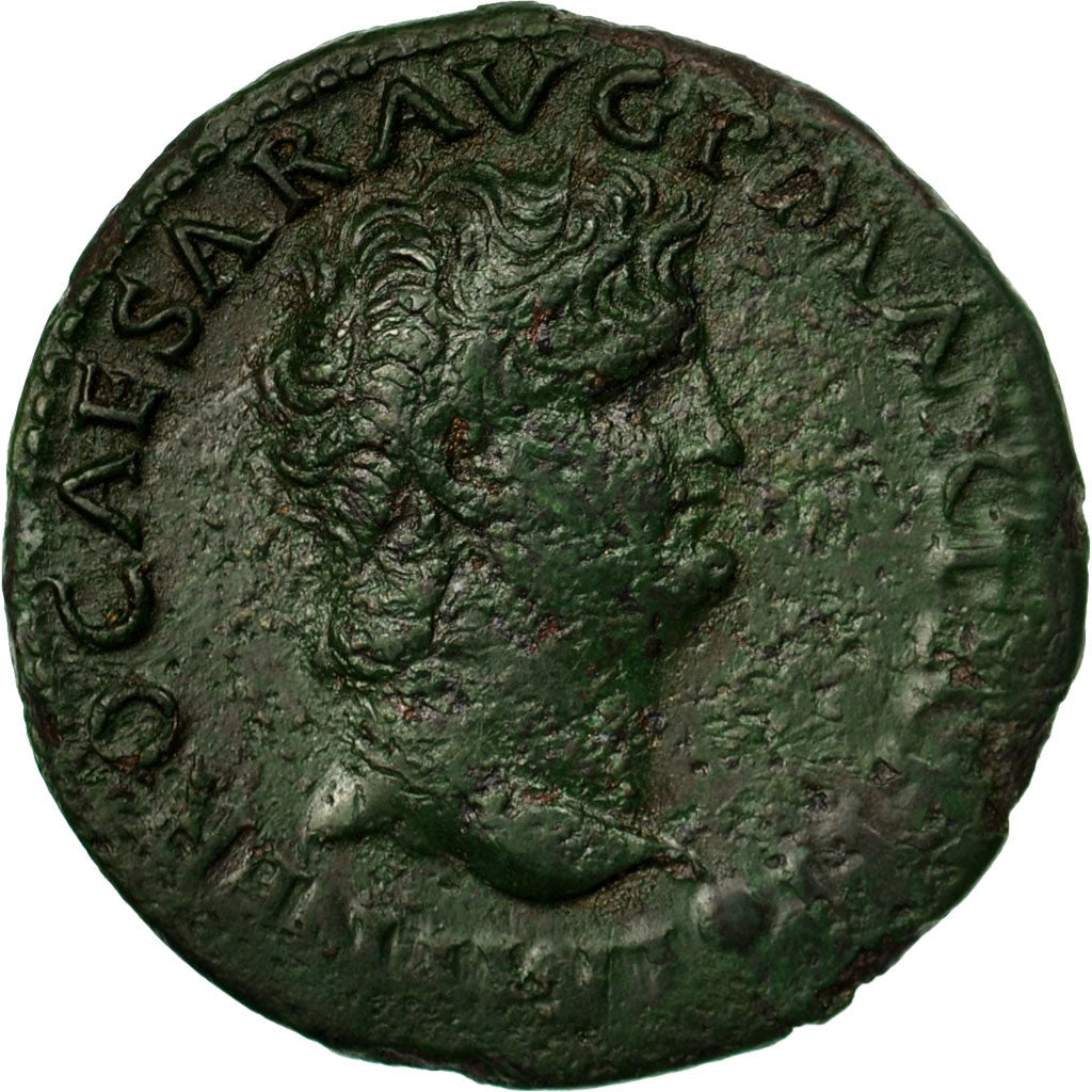 Coin, Nero, As, 68-69, Lyon, EF(40-45), Bronze, RIC:544