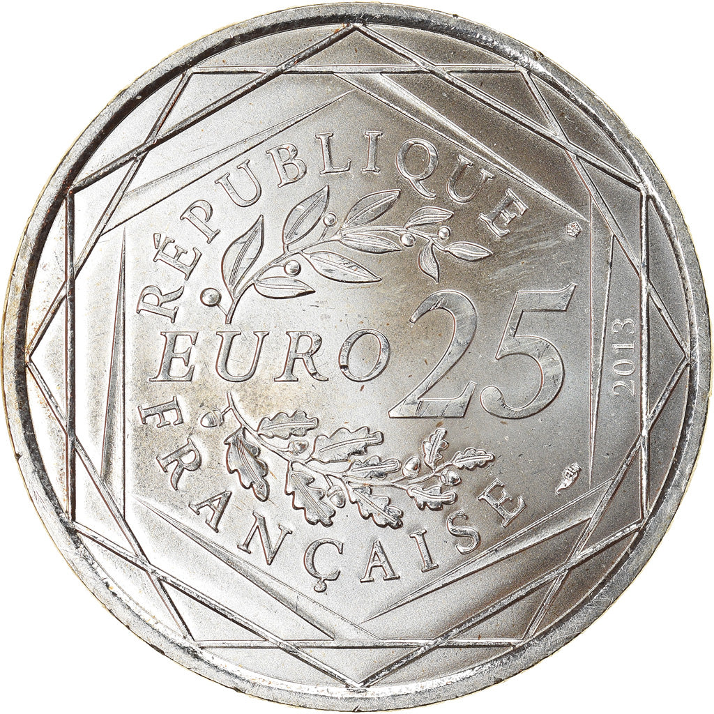 France, 25 Euro, Laicité, 2013, Paris, MS(64), Silver