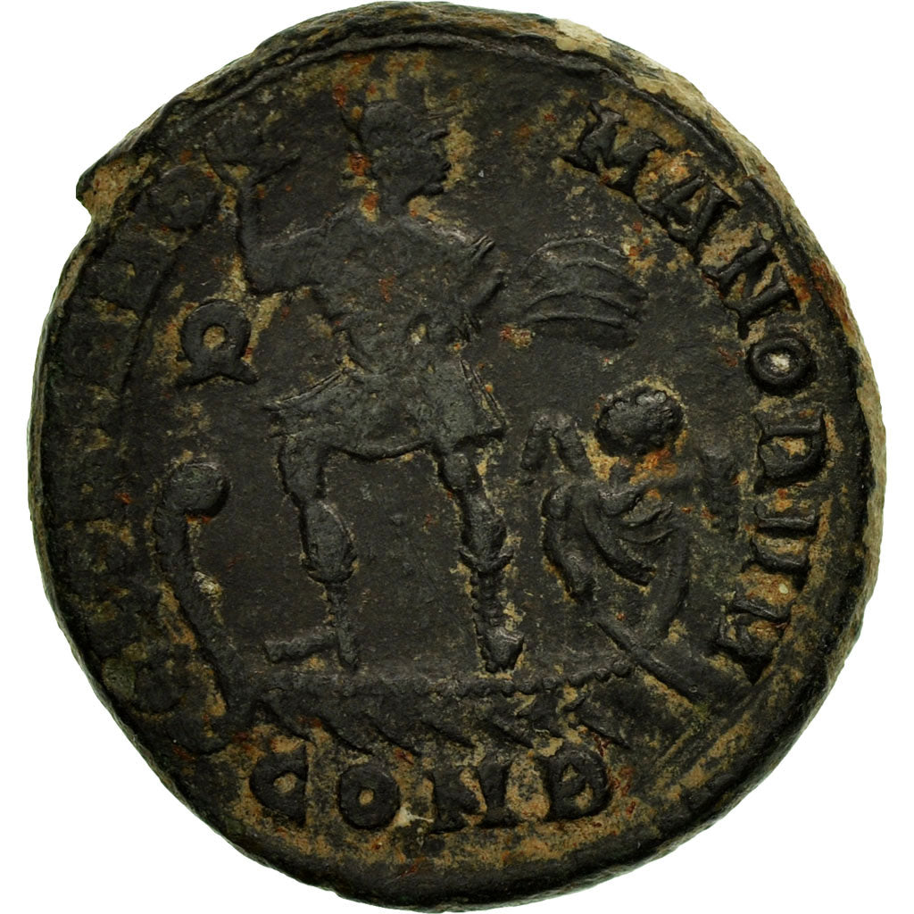 Coin, Theodosius I, Maiorina, Constantinople, VF(30-35), Copper, RIC:52
