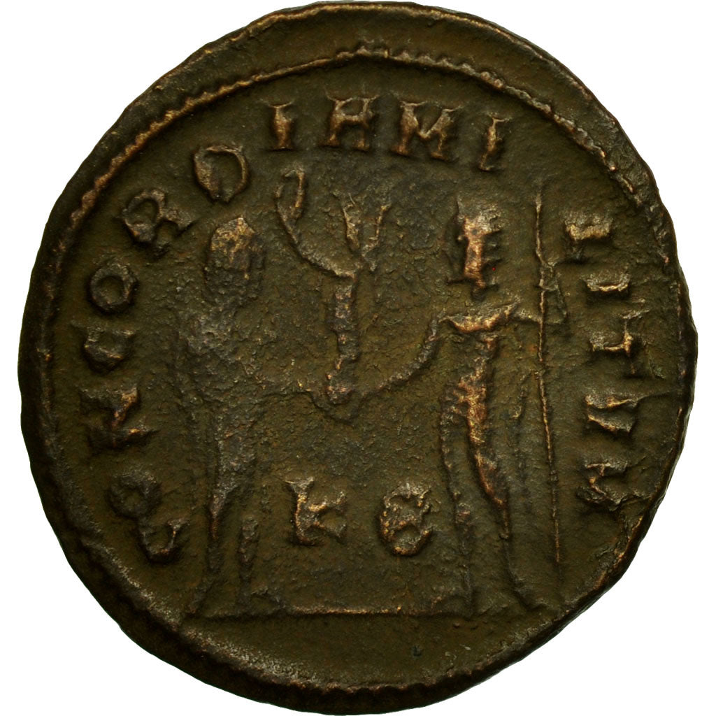 Coin, Galerius, Aurelianus, 295, Kyzikos, EF(40-45), Billon, RIC:18b var.