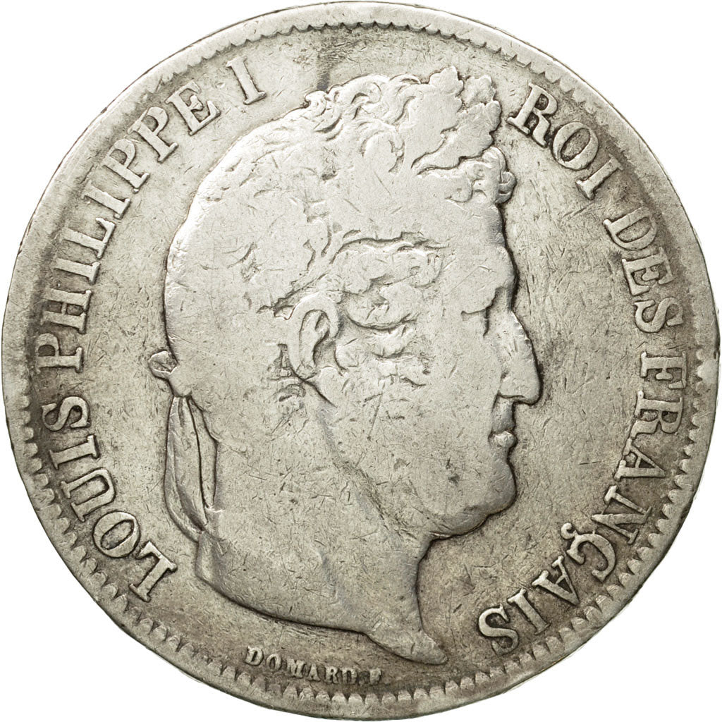 Coin, France, Louis-Philippe, 5 Francs, 1831, Lille, VF(20-25), Silver