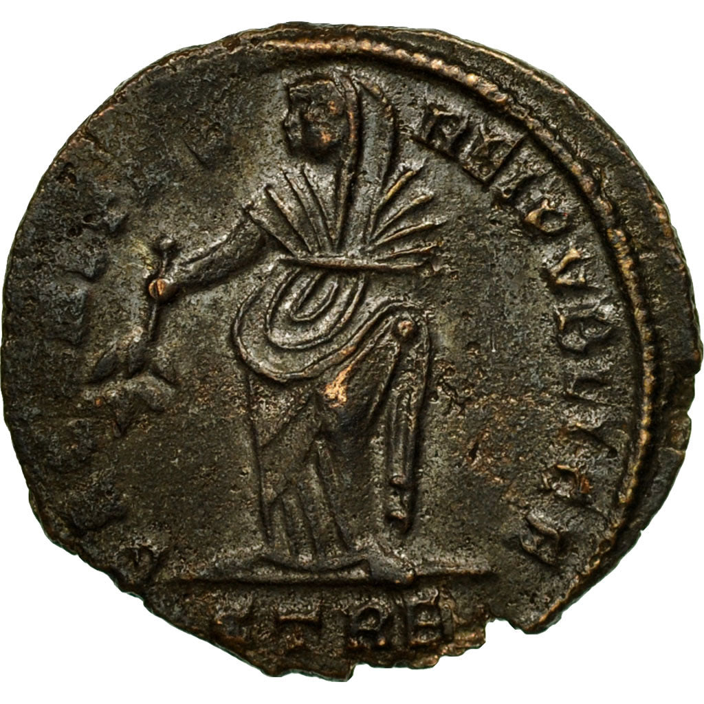 Moneta, Helena, Nummus, 327-328, Trier, EF(40-45), Miedź, RIC:508