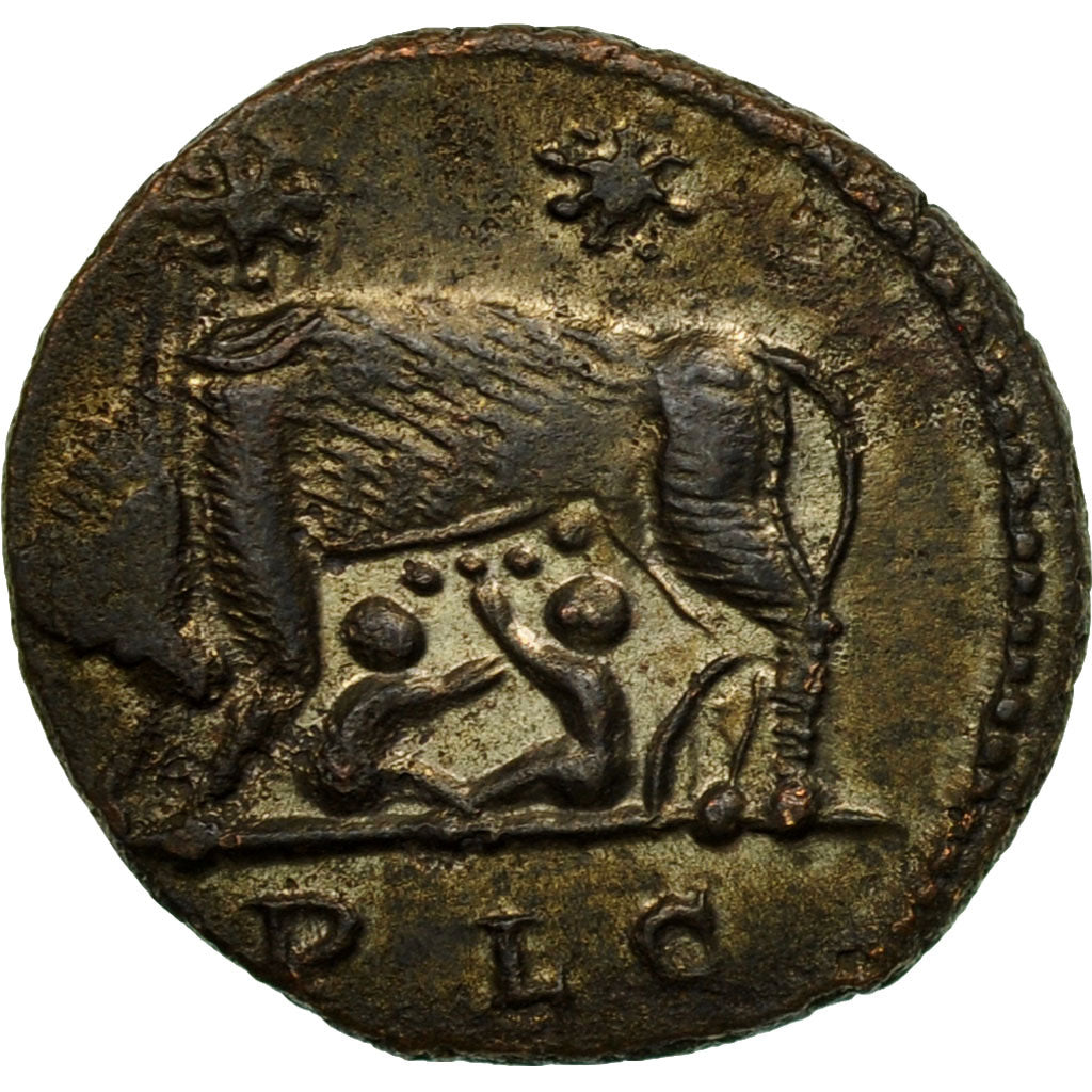 Coin, Roma, City Commemoratives, Nummus, 330-331, Lyon, VF(30-35), Copper