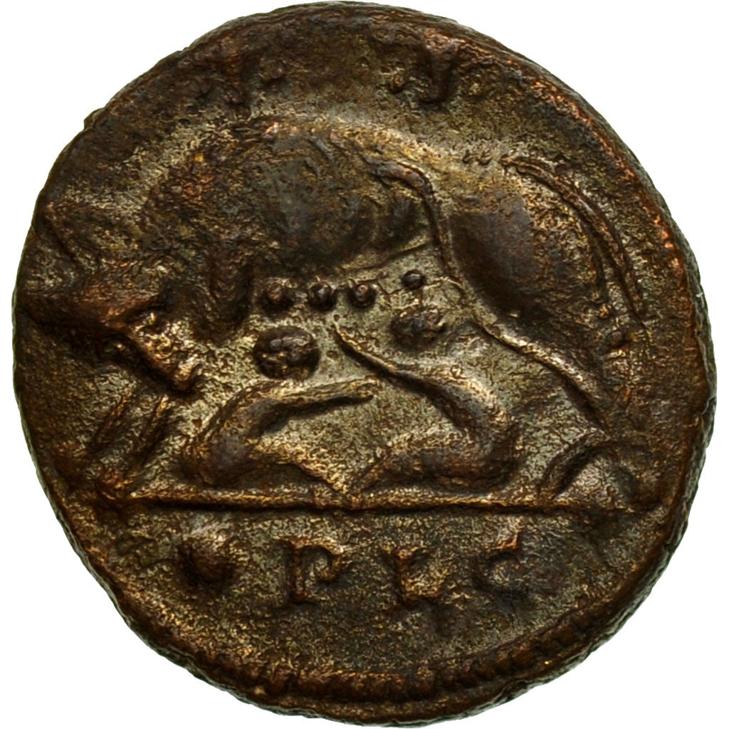 Coin, Roma, City Commemoratives, Nummus, 330-331, Lyon, VF(20-25), Copper