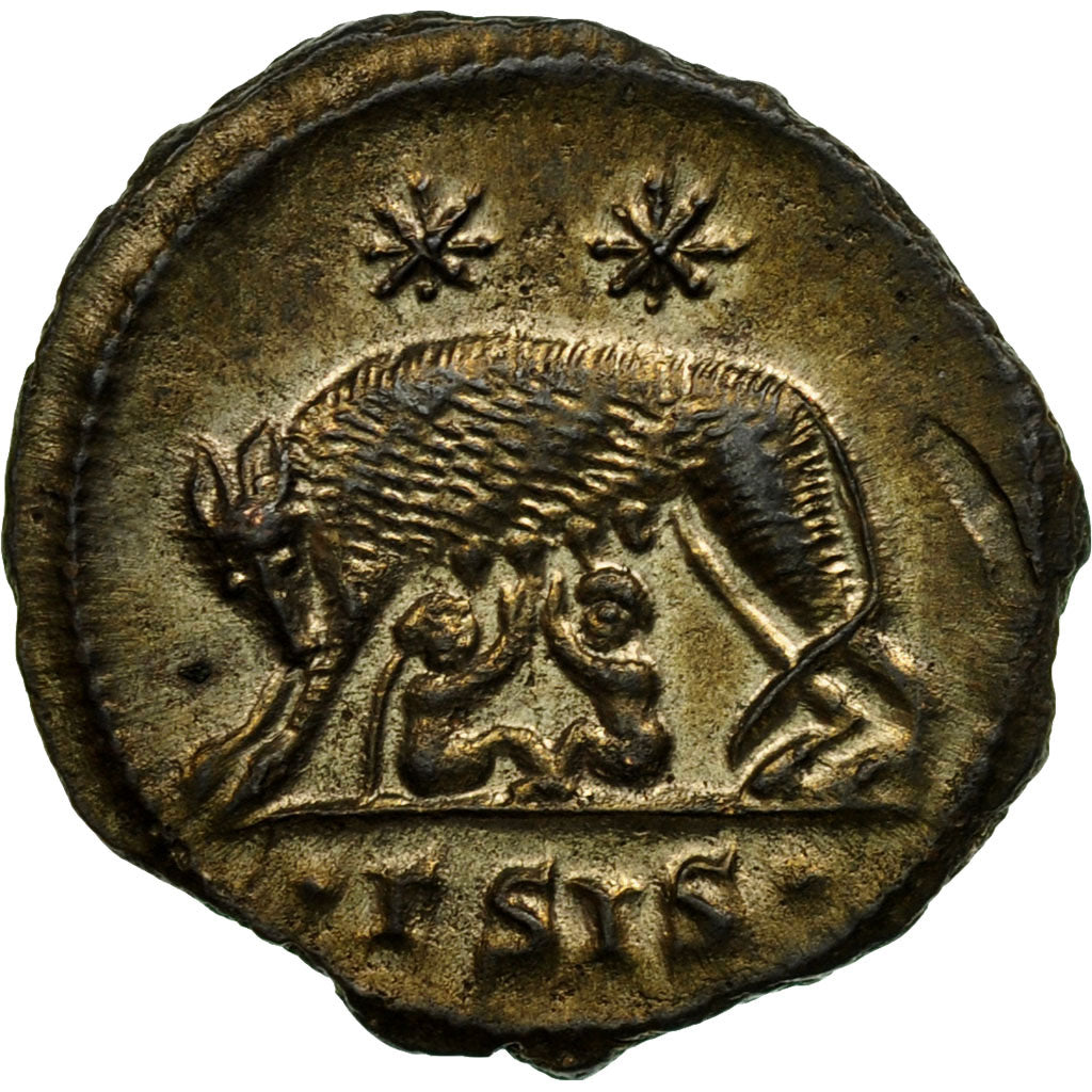 Coin, Roma, City Commemoratives, Nummus, 330-331, Siscia, AU(50-53), Copper