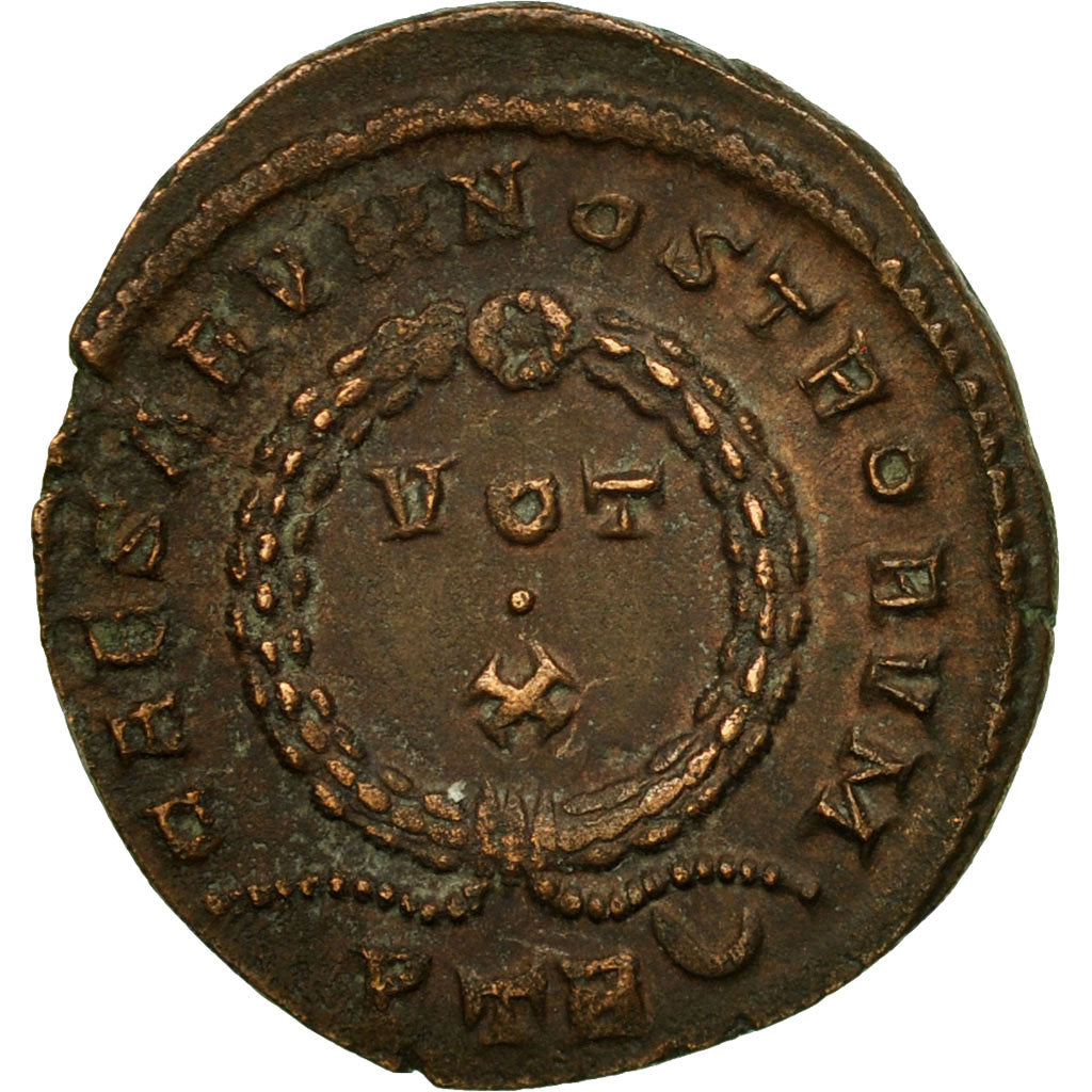 Coin, Constantine II, Nummus, 323-324, Trier, AU(50-53), Copper, RIC:441