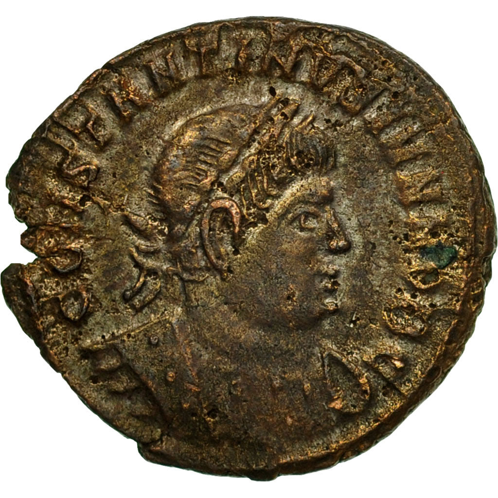 Moneda, Constantine II, Nummus, 330-331, Trier, MBC+, Cobre, RIC:527