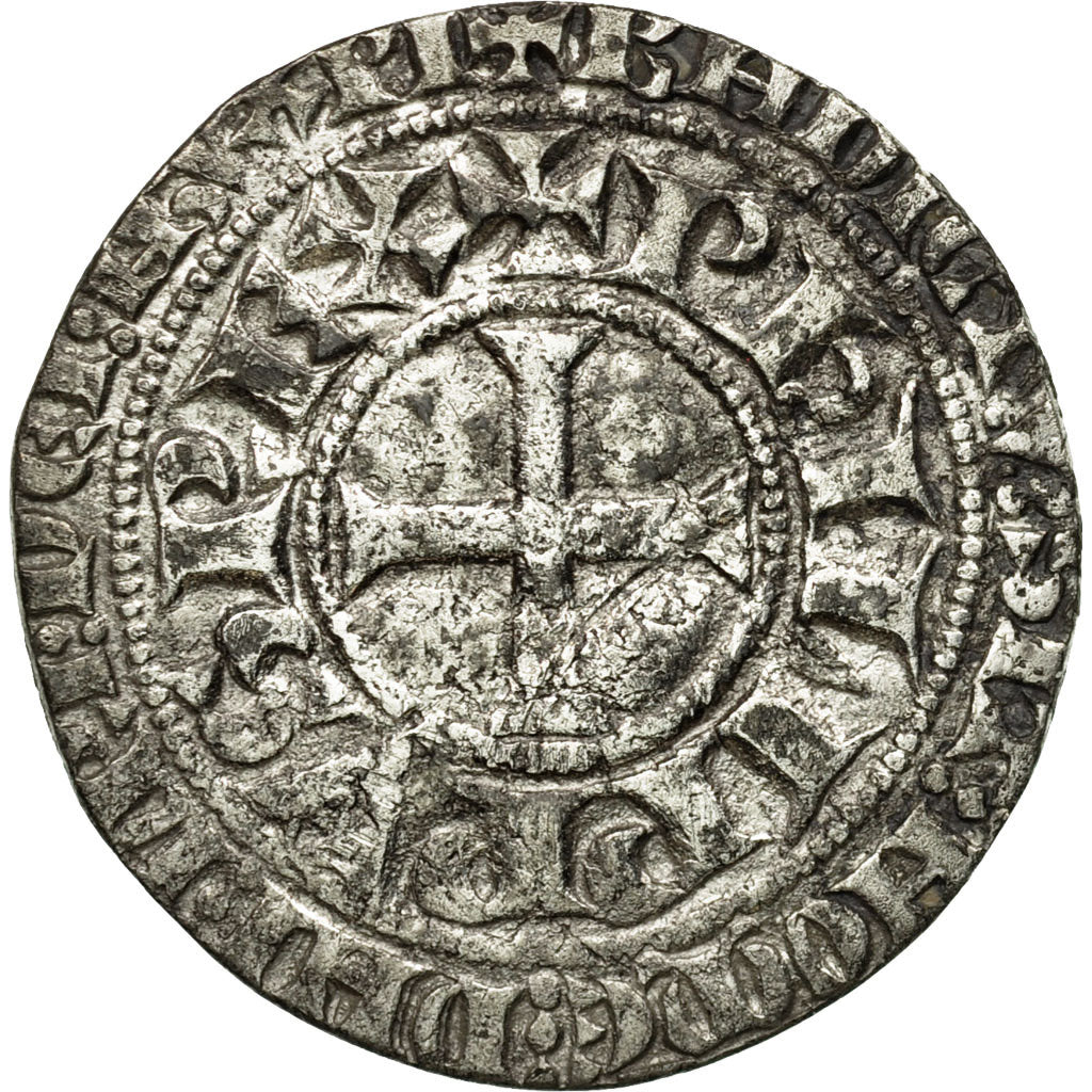 Monnaie, France, Philippe IV le Bel, Gros Tournois, TB+, Argent, Duplessy:213