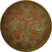 Coin, China, KIANGNAN, Kuang-hs, 10 Cash, 1902, EF(40-45), Copper, KM:135