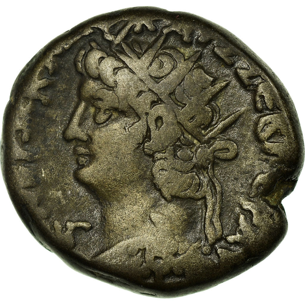 Coin, Nero, Tetradrachm, Alexandria, AU(50-53), Billon