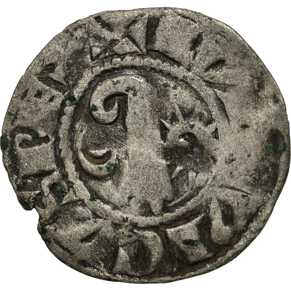 Munten, Frankrijk, Denarius, 1150-1200, Langres, ZF, Zilver, Boudeau:1723