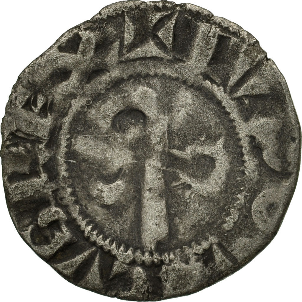 Coin, France, Denarius, 1150-1200, Langres, VF(30-35), Silver, Boudeau:1723