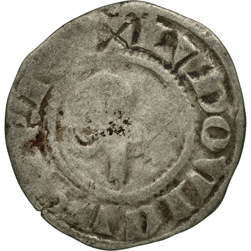 Moneta, Francia, Denarius, 1150-1200, Langres, MB, Argento, Boudeau:1723