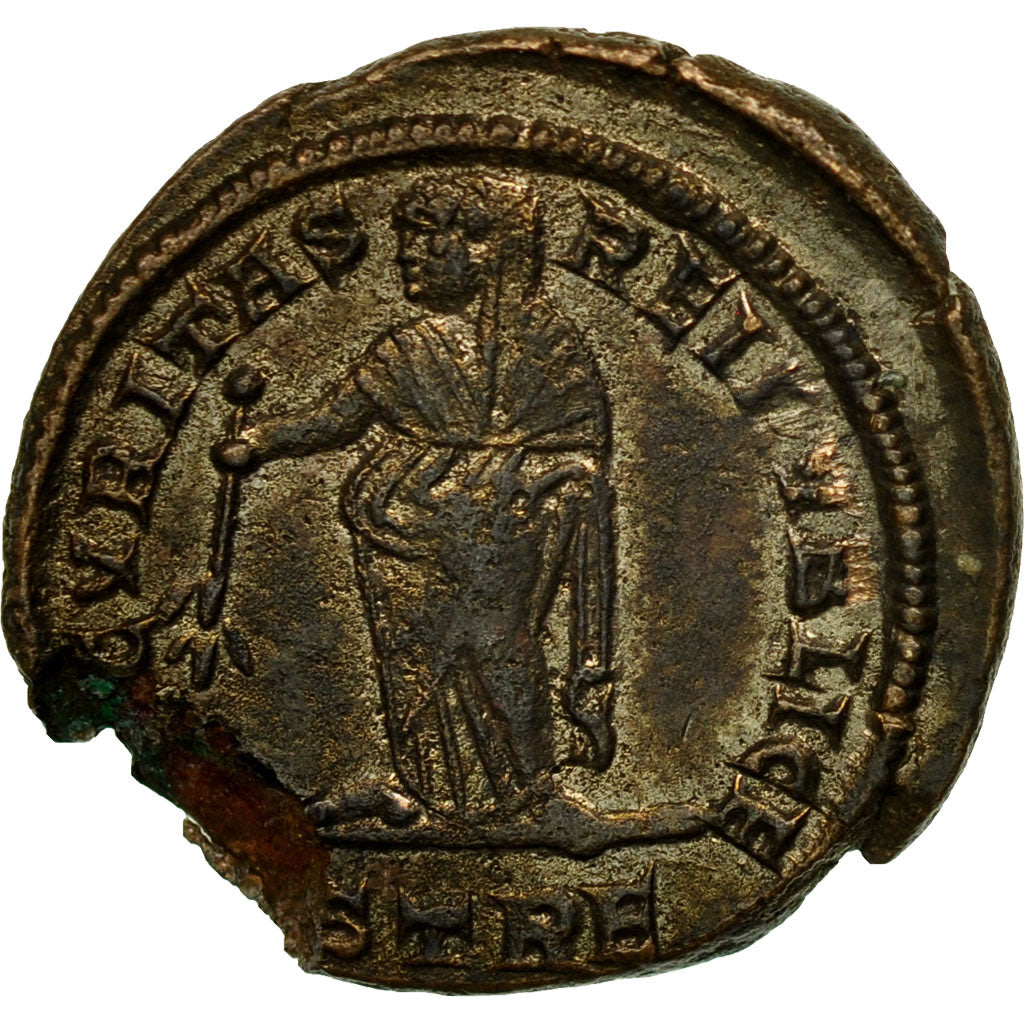 Coin, Helena, Nummus, 327-328, Trier, EF(40-45), Copper, RIC:508