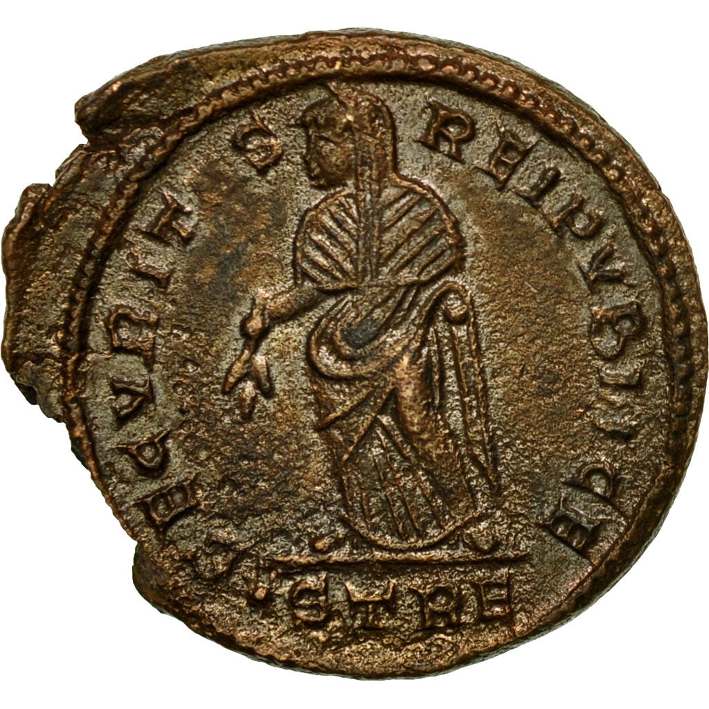 Monnaie, Hélène, Nummus, 327-328, Trèves, TTB, Cuivre, RIC:515
