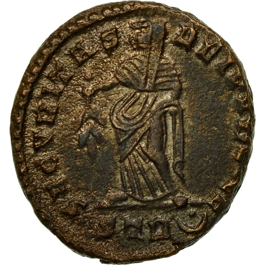 Munten, Hélène, Nummus, 327-328, Trier, ZF, Koper, RIC:481