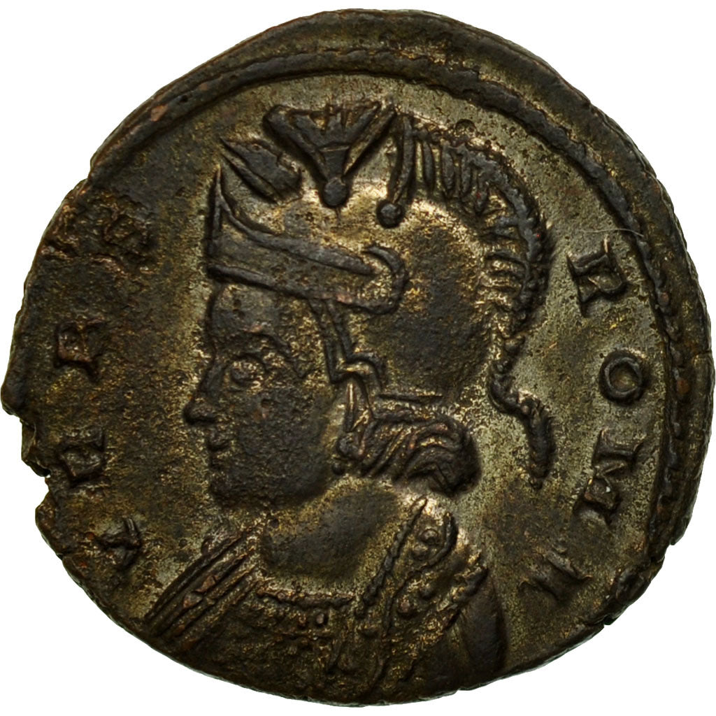 Coin, Roma, City Commemoratives, Nummus, 327-328, Lyon, AU(50-53), Copper