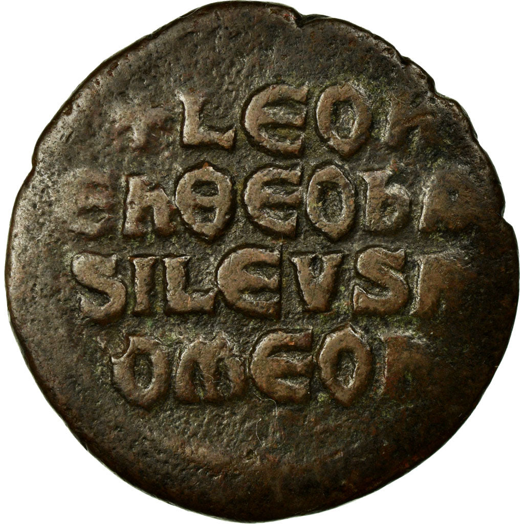Coin, Leo VI the Wise 886-912, Follis, Constantinople, EF(40-45), Copper