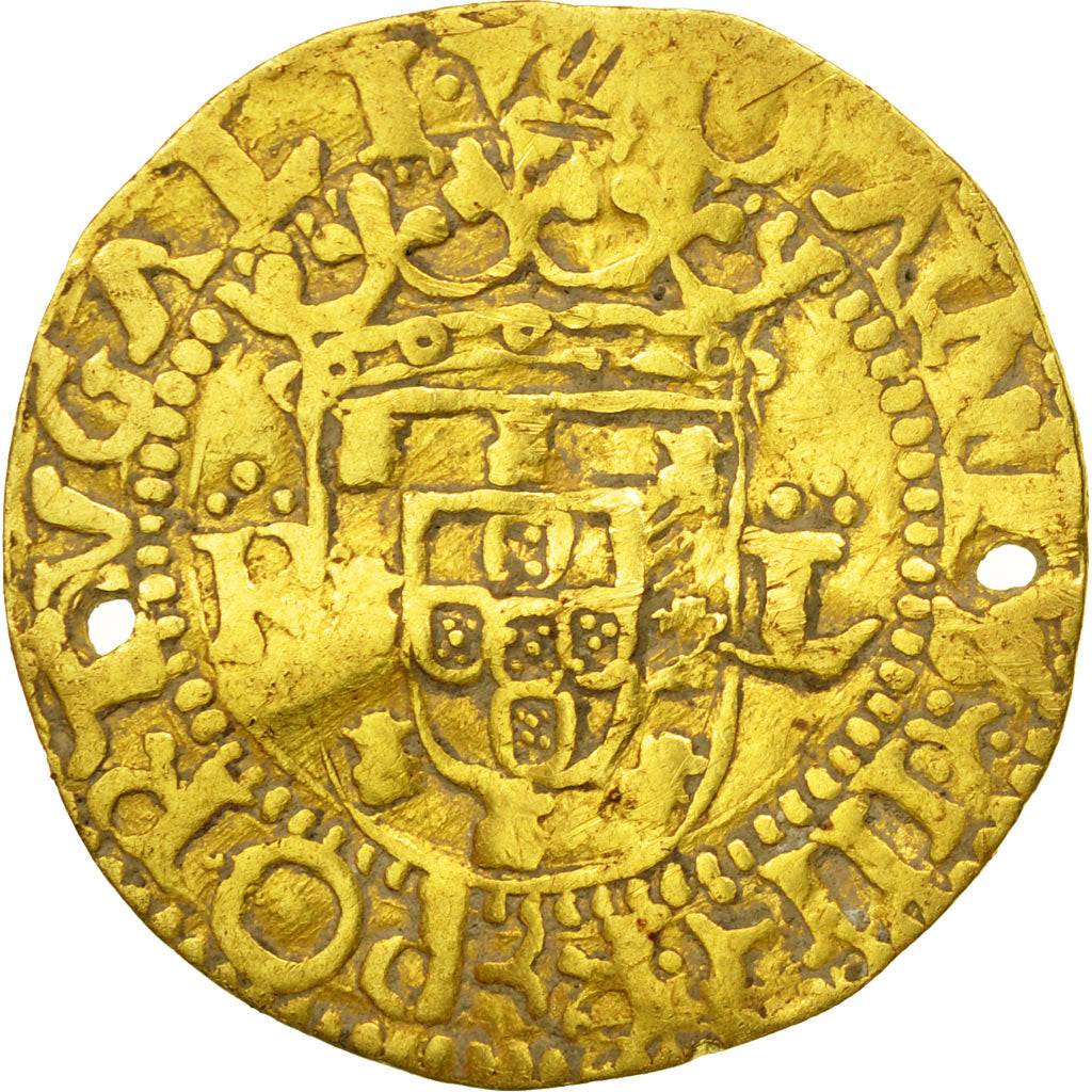 Coin, Portugal, Cruzado, Lisbon, VF(20-25), Gold