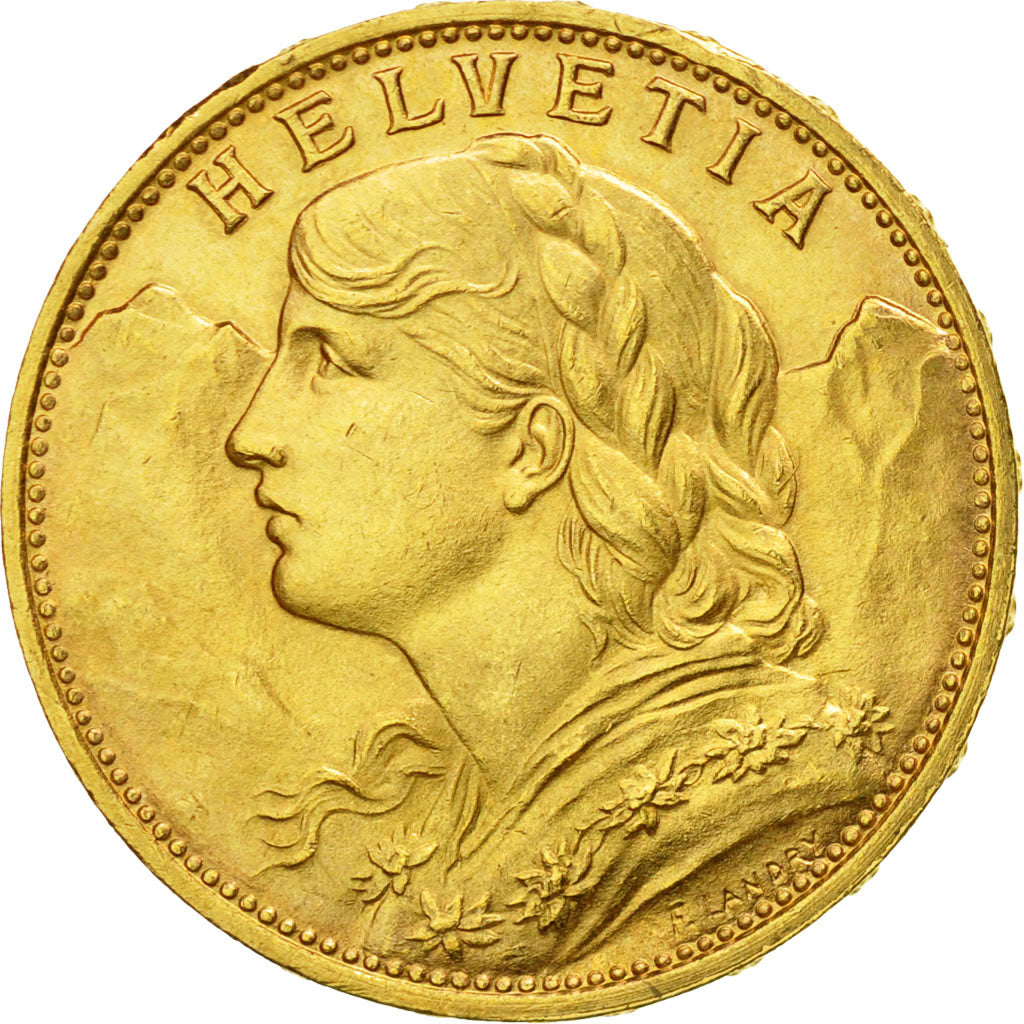 Moneda, Suiza, 20 Francs, 1925, Bern, EBC, Oro, KM:35.1
