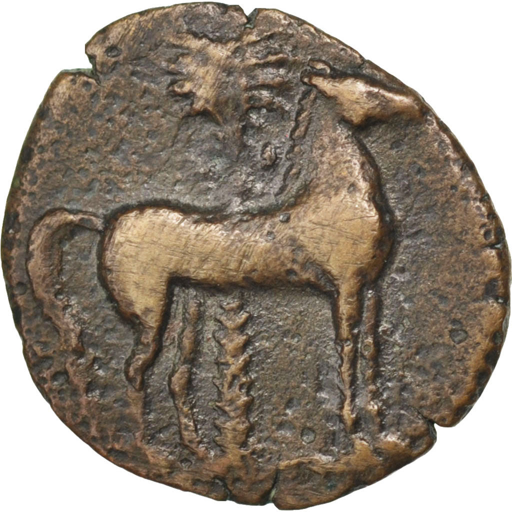 Carthage, Zeugitane, Tanit, Bronze, Carthage, VF(30-35), Copper, 2.00