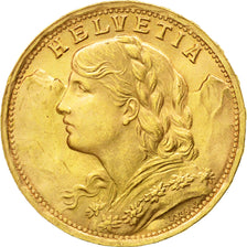 Moneda, Suiza, 20 Francs, 1935, Bern, MBC+, Oro, KM:35.1