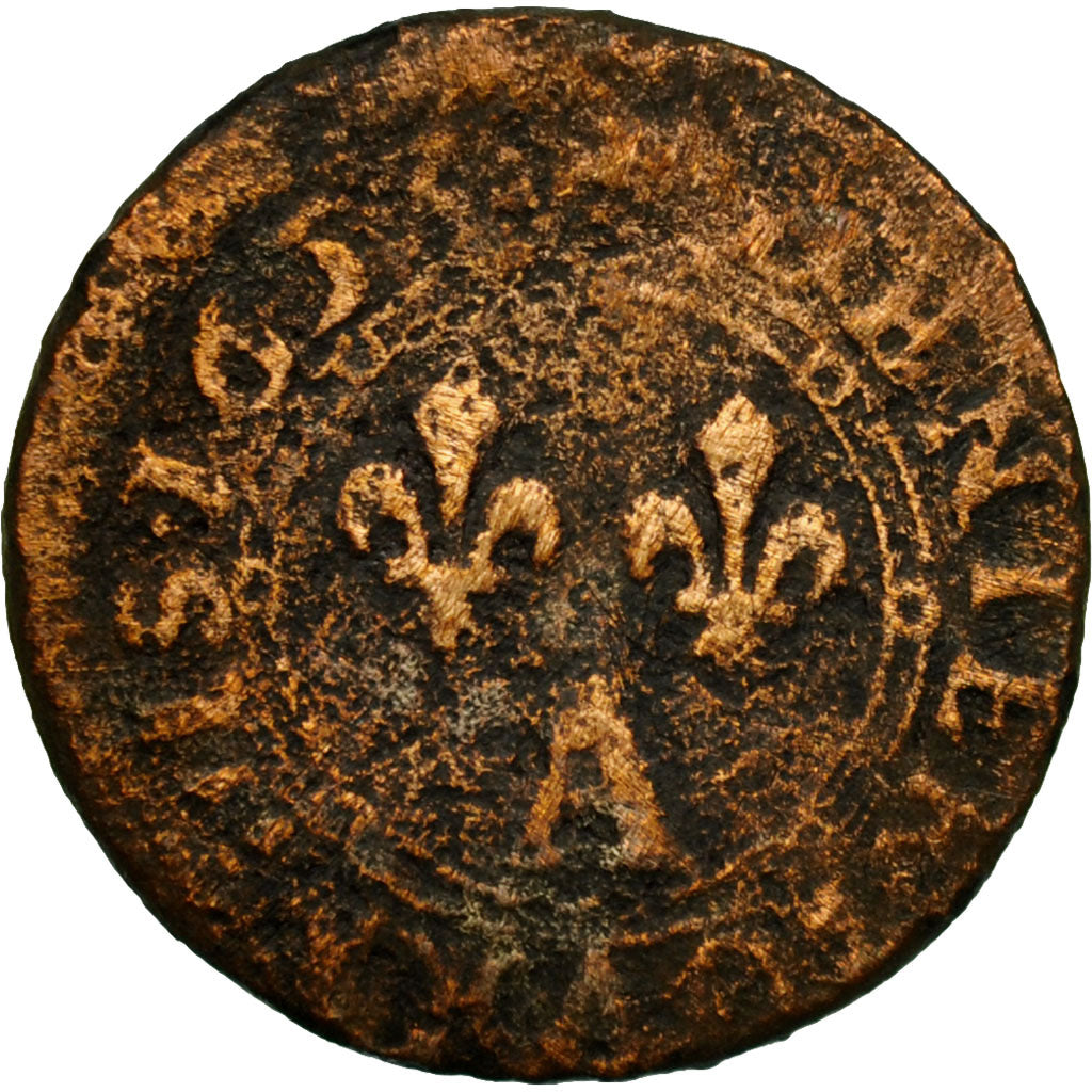 Münze, FRENCH STATES, NEVERS & RETHEL, Denier Tournois, 1653, Charleville, S