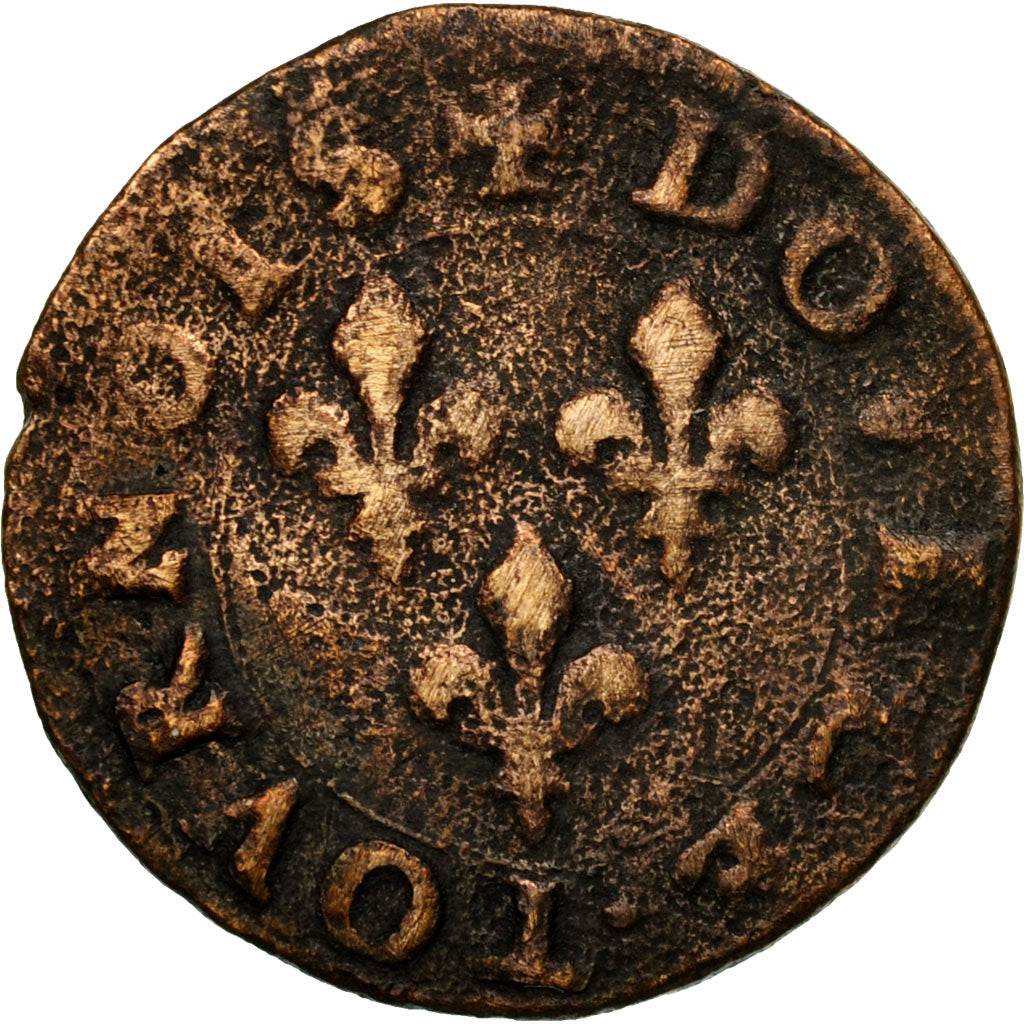 Münze, FRENCH STATES, CHATEAU-RENAUD, 2 Deniers, Tournois, S, Kupfer, KM:5