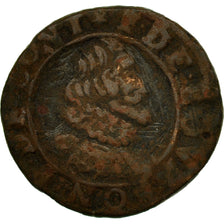 Coin, FRENCH STATES, CHATEAU-RENAUD, 2 Deniers, Tournois, VG(8-10), Copper, KM:5