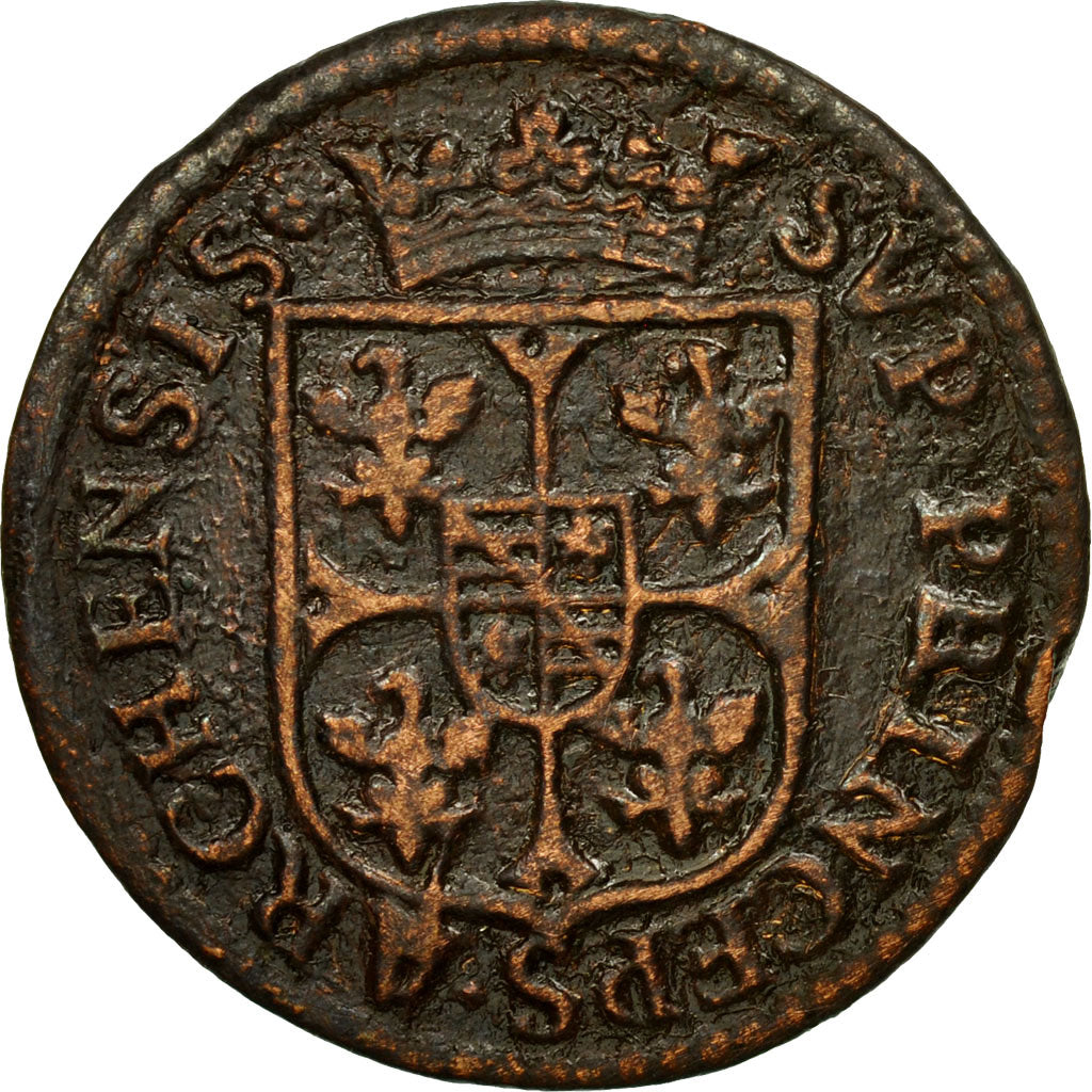 Coin, FRENCH STATES, NEVERS & RETHEL, 2 Liard, 1609, Charleville, VF(30-35)