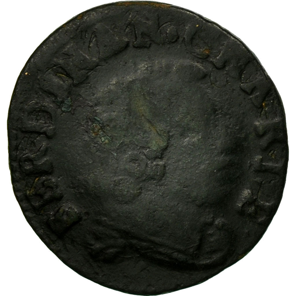 Monnaie, France, Denier Tournois, Cugnon, Rare, TB+, Cuivre, Boudeau:1857