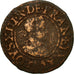 Münze, Frankreich, Denier Tournois, 1614, Paris, SGE+, Kupfer, Gadoury:1