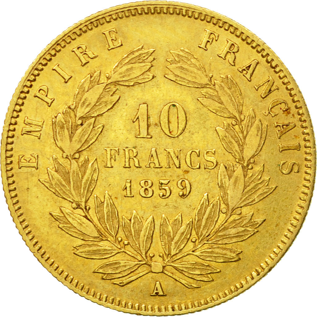 Monnaie, France, Napoleon III, Napoléon III, 10 Francs, 1859, Paris, TB+, Or