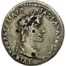 Coin, Augustus, Denarius, 2-1 BC, Rome, fourée, EF(40-45), Silver, RIC:207