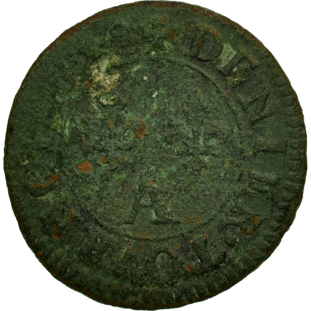 Coin, France, Louis XIV, Denier Tournois, Paris, F(12-15), Copper, Gadoury:70
