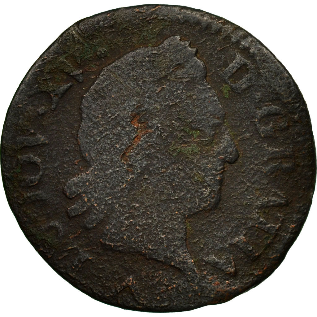 Moneda, Francia, Louis XV, Liard à la vieille tête, Liard, 1770, Lille, BC