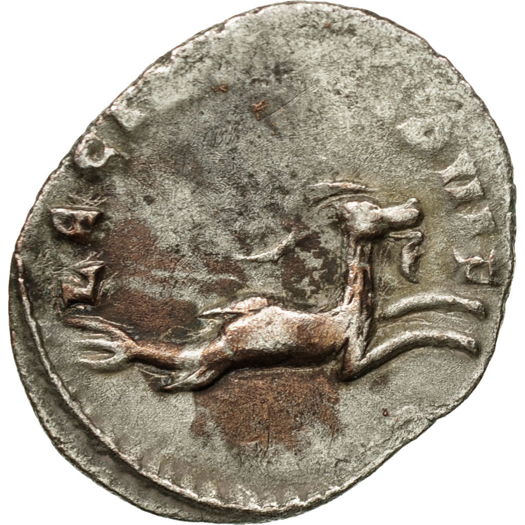 Coin, Gallienus, Antoninianus, 257-258, Milan, Rare, VF(30-35), Billon, RIC:366