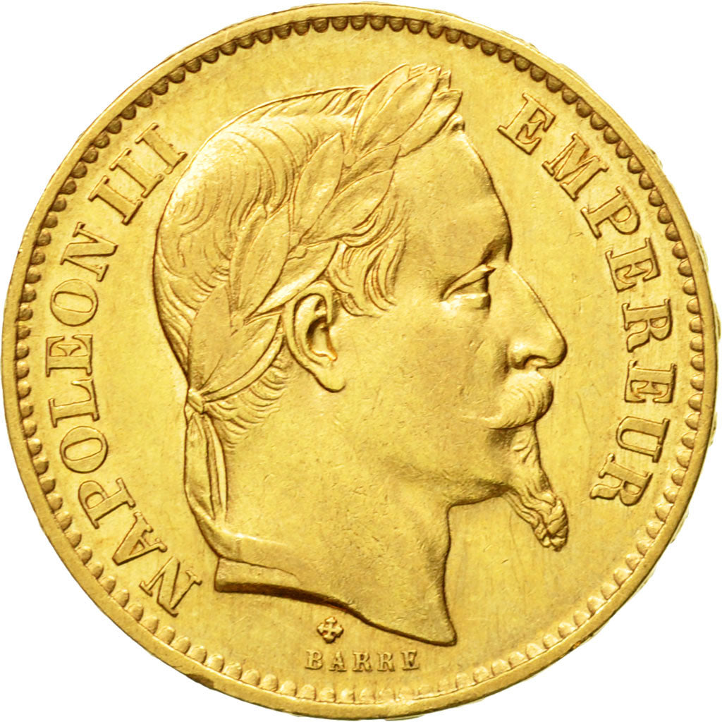 Coin, France, Napoleon III, Napoléon III, 20 Francs, 1867, Strasbourg